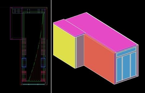 Commercial building drawings in 3D