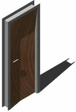 Межкомнатная дверь в обрамлении, аркана 15-л, 3д эффект