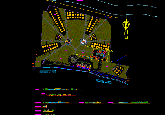 General plan of the cemetery in huanuco