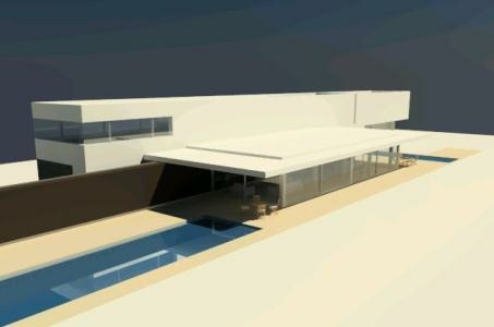 Model of a modern house in 3dsmax