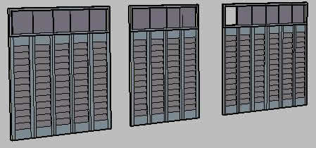 Двери для шкафов, жалюзийные двери, различные размеры
