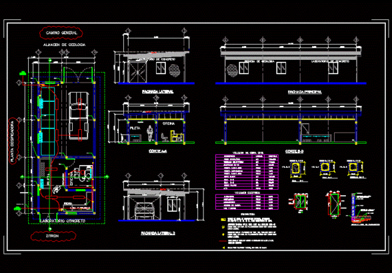 Архитектурный план здания лаборатории