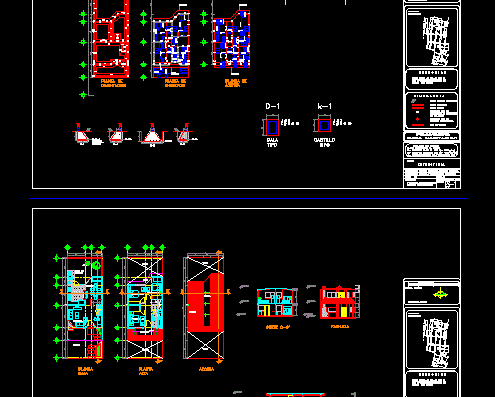 Architectural plan of the living space