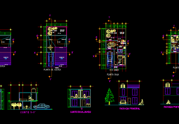 Architectural design of the hotel house