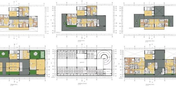 Планы этажей 12-ти этажного многоквартирного дома