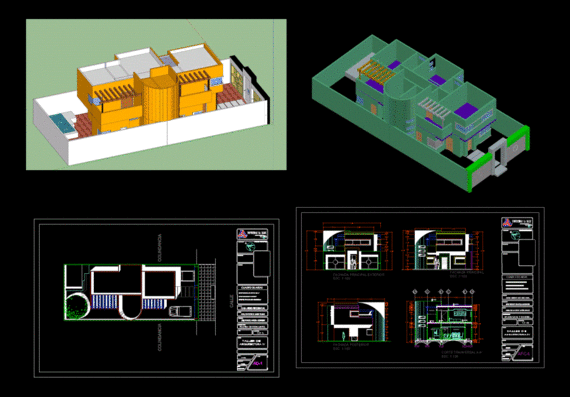 Hotel house design on 130 and 180 m2 plots