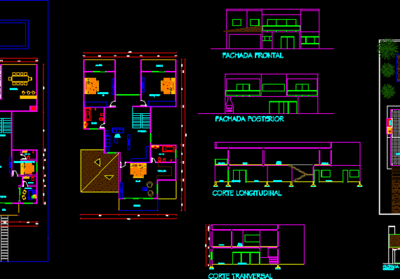 Very beautiful house | Download drawings, blueprints, Autocad blocks