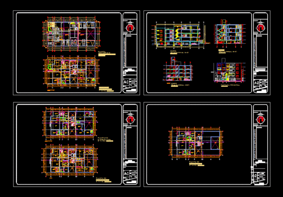 Architectural plans for the construction of premises