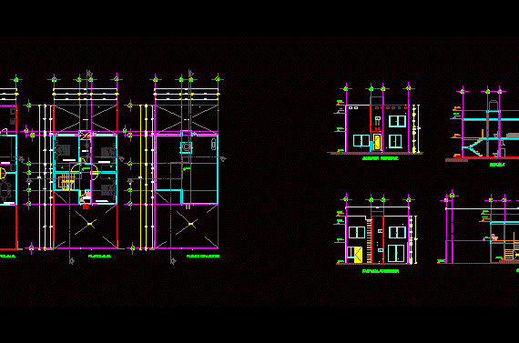 Архитектурный план дома с чертежами