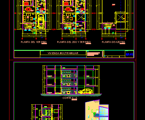 Проект трехэтажного многоквартирного строения