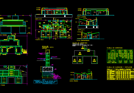 Architectural drawings of social housing in the rainy region