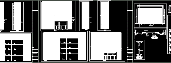 Exterior wall drawings of the building elevation