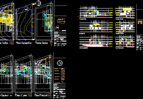 Apartment plans and drawings of the apartment building