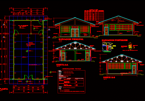 Архитектурно-структурный план многоцелевого зала