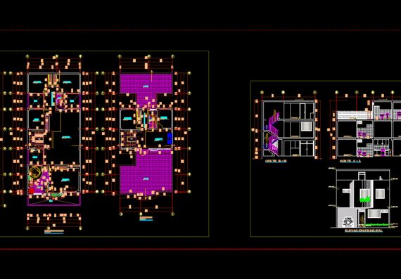 Design of 3-storey building with drawings