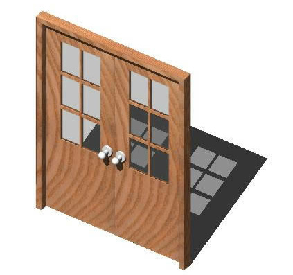 Double-sheet door-3d