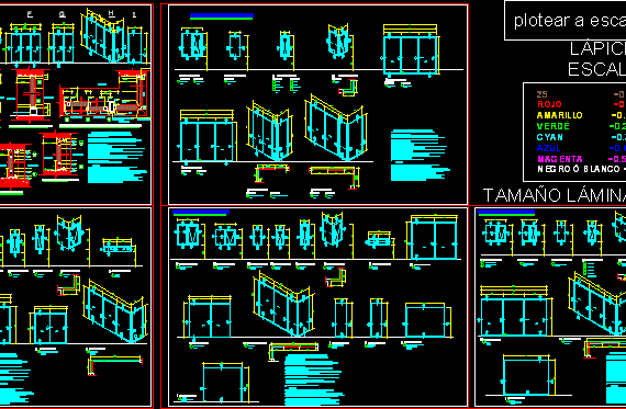 Multiple window drawings for clarity