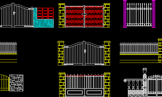 Fences; gate and front/step in front of entrance door