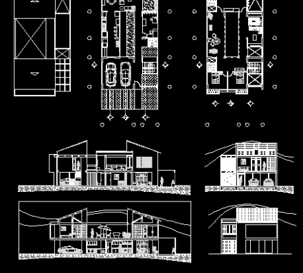 Architectural plans of a separate house