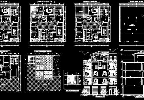 Chic villa - house section plans