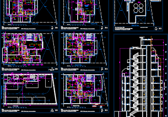 План здания жилого дома