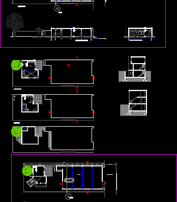 Design of 3-storey building with office, pantry and patio