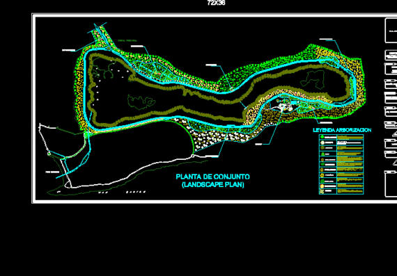 Landscaping plan, laguna de mallen reserve, Dominican Republic