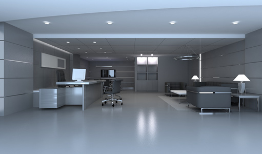 3D office model with textures