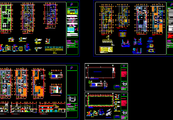 Floor plans of a residential building