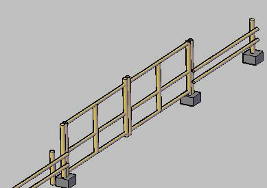 Fence in 3d