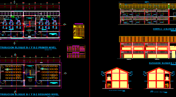 Training Center with Plans, Sections, and Specifications