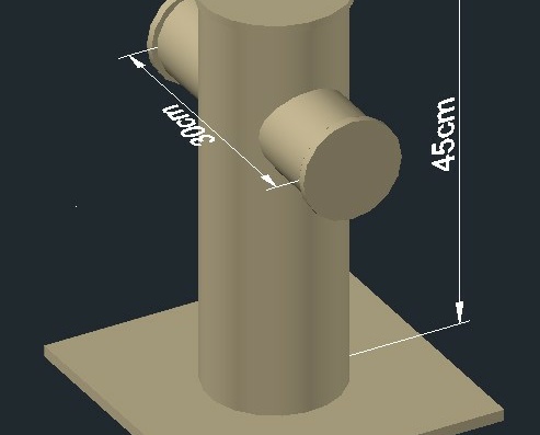3-dimensional model of mooring tower