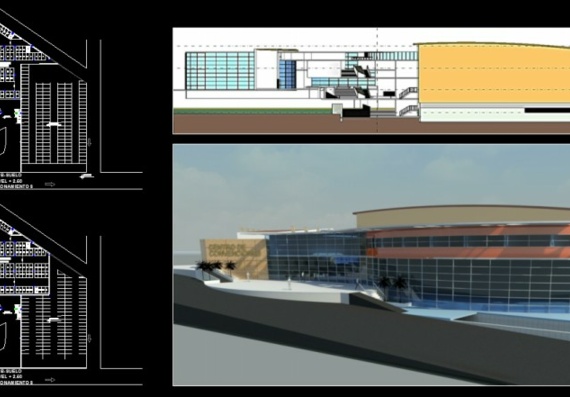 Conference Center Horizontal and Front Projections