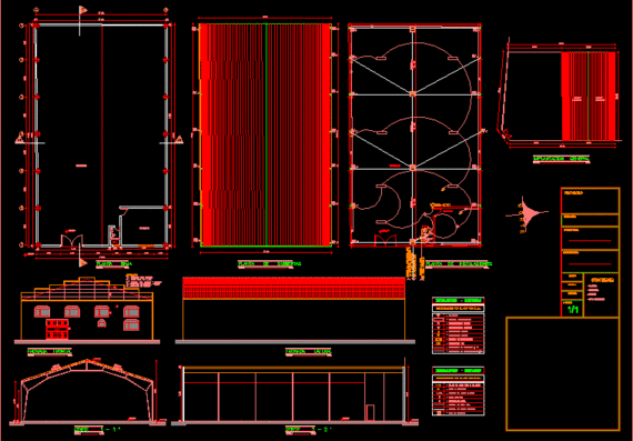 Architectural plans and drawings of wine cellar