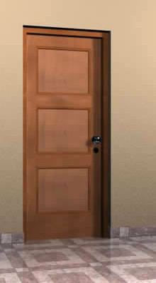 Door 0.90 x2.10m - wood
