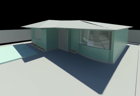 3D модель дома с элементами декора