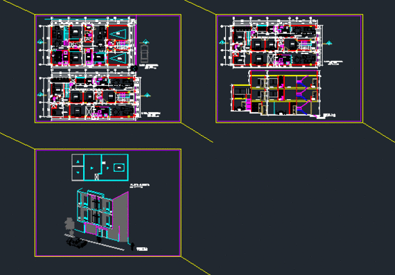 Архитектурный план первого и второго этажей
