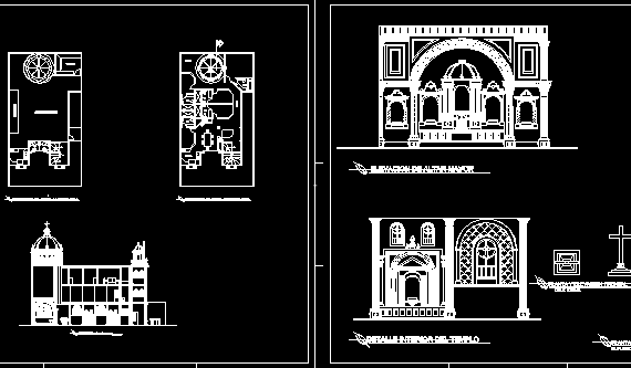 Drawings of church elements
