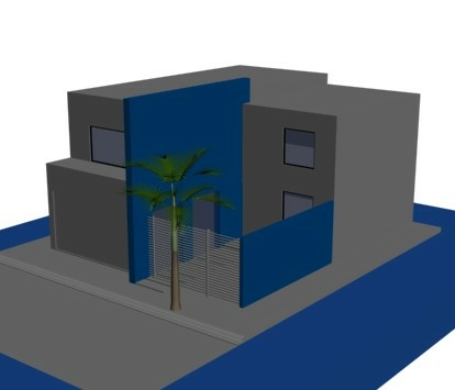 3-х мерная модель минималистского дома