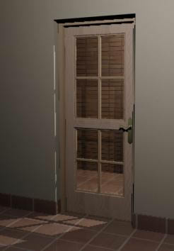 3д деревянная дверь