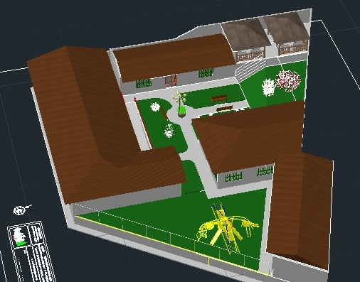 3-х мерная модель городского культурного центра и концертного зала, антиокия, колумбия.