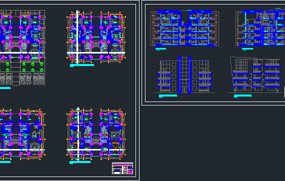 The project of an apartment building of 4 floors