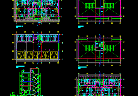 Project of 5-storey apartment building with basement