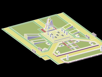 3D-модель городского парка