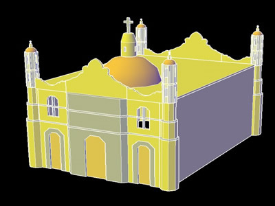 3-х мерная модель церкви