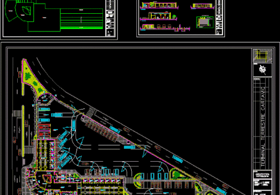 Проект автовокзала в 2D и 3D