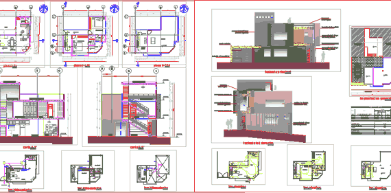 Residential building for one family, 2 floors, corner plot