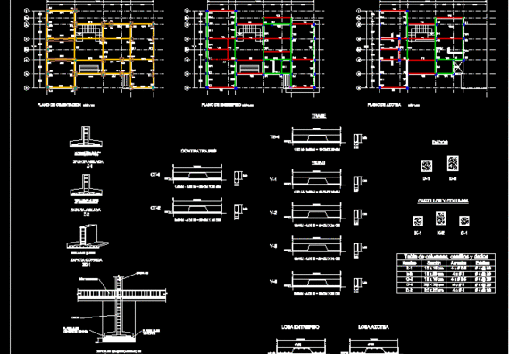Houses, structural drawings
