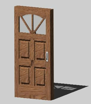 3д панельная дверь