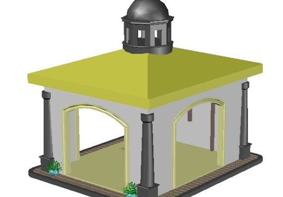 Mausoleum in 3d